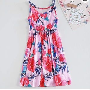 Big girls Tropical floral dress